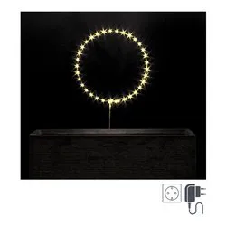 Cerchio (D35 H55 cm) luce fissa (1pz) 35 luci - MICROLED Bianco caldo IP20 0932063
