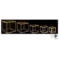 Cubi (L55 P55 D55 cm) luce fissa (5pz) 1740 luci - MICROLED Bianco caldo IP20 0932060
