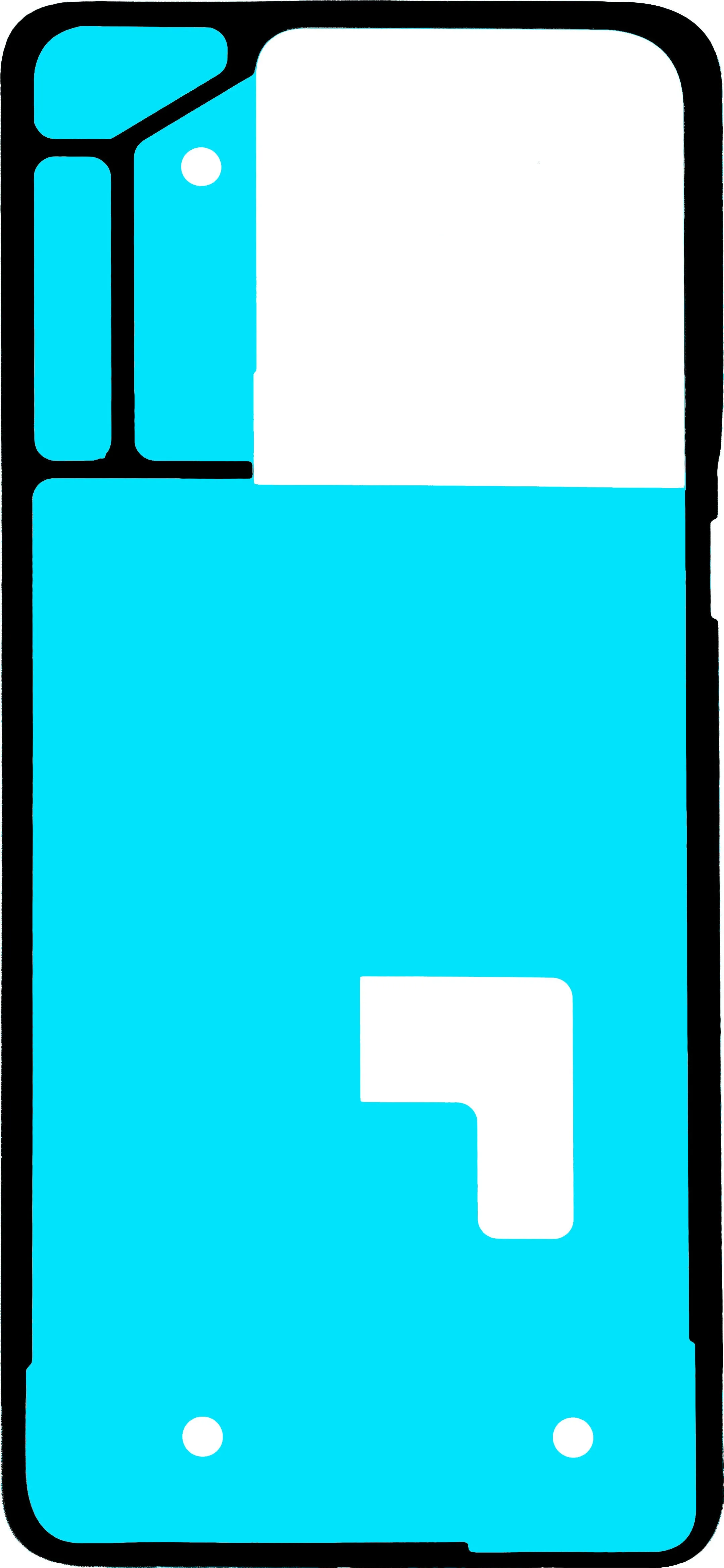 Adesivo Coperchio Batteria Motorola Edge 50 Pro, Service Pack 5D78C24171