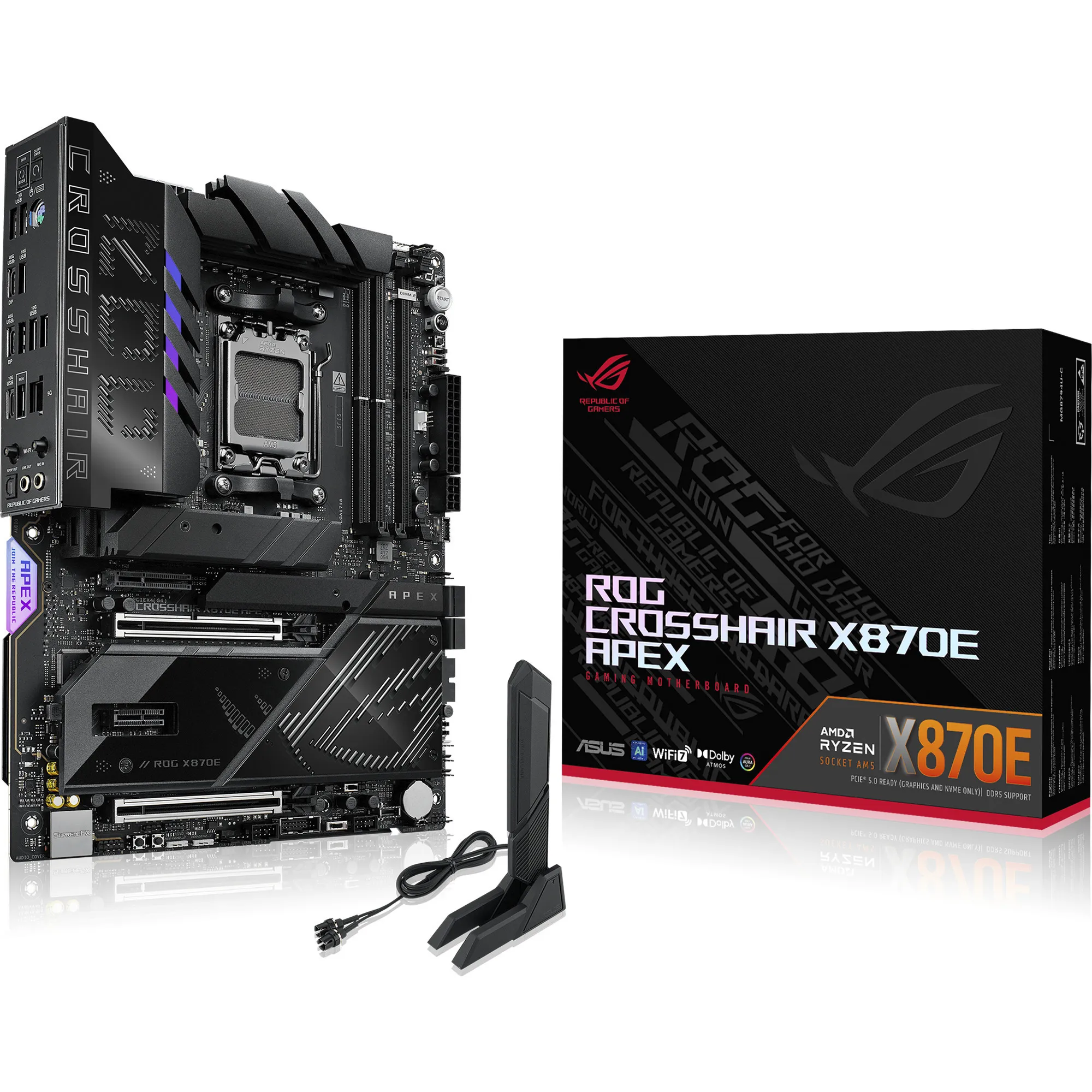 ROG CROSSHAIR X870E APEX AMD X870E Socket AM5 ATX, Scheda madre