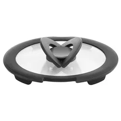 Coperchio pentola Vetro manico salvaspazio (16cm) INGENIO Trasparente e Grigio 010244060116