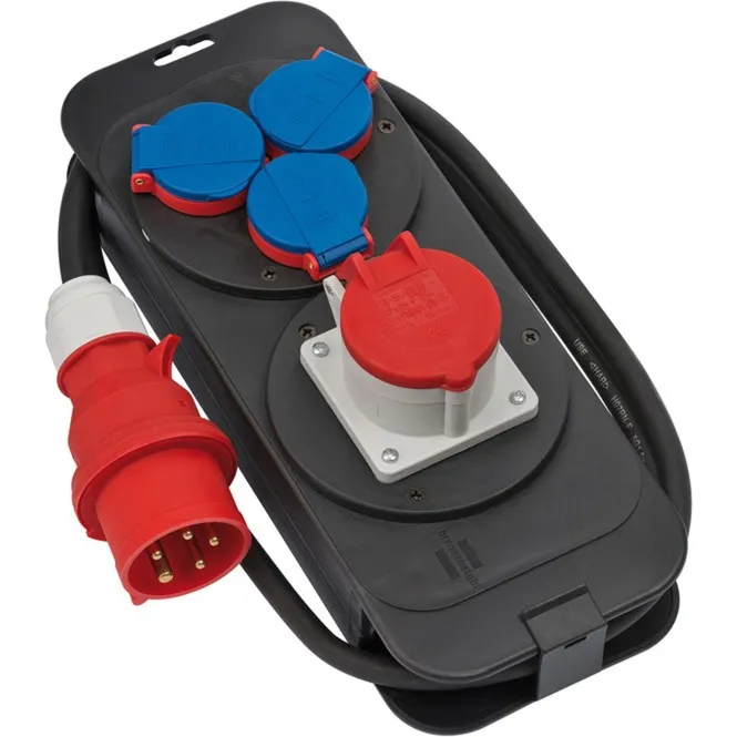 1151600010 unità di distribuzione dell''energia (PDU) 4 presa(e) AC Nero, Blu, Rosso, Distributore