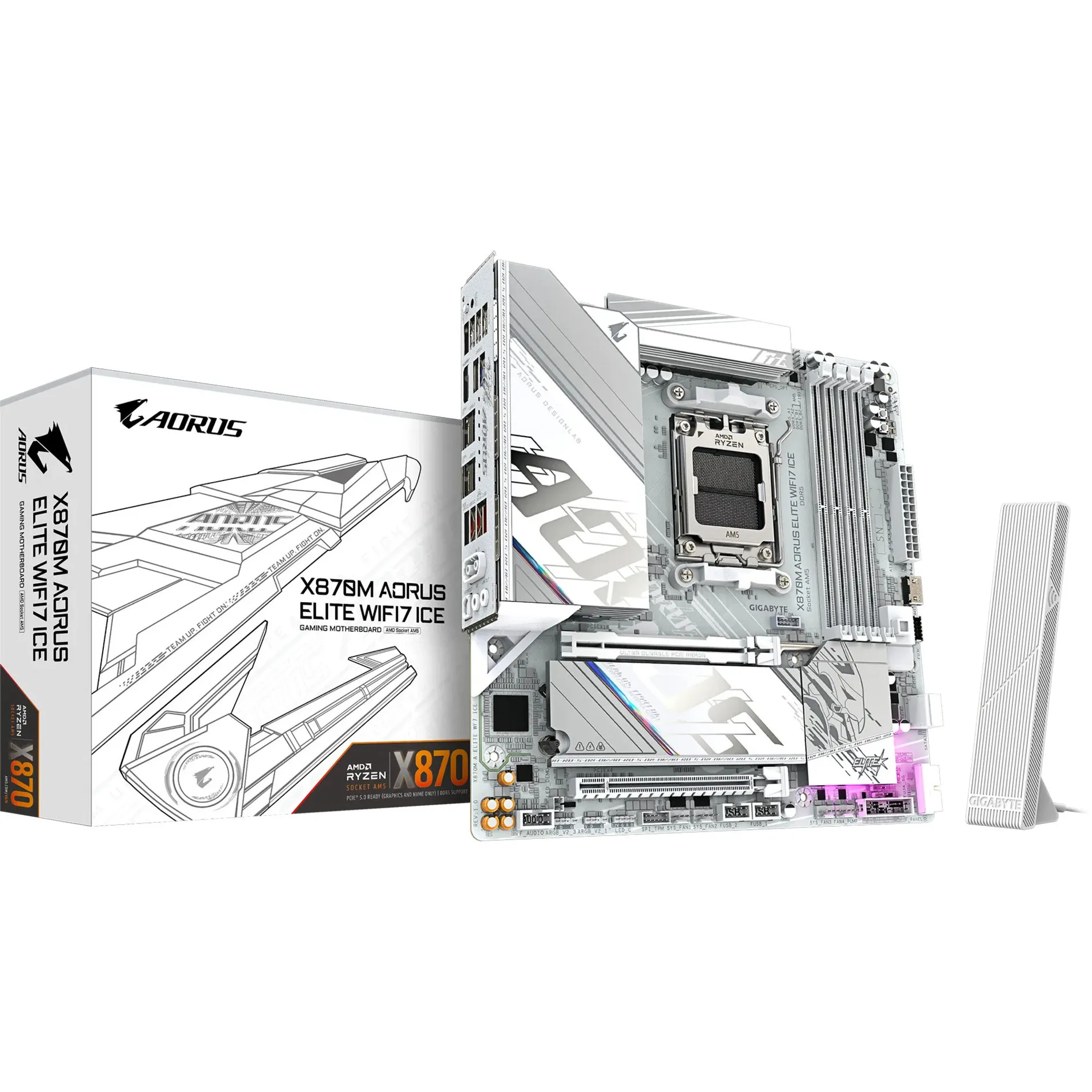 X870M AORUS ELITE WIFI7 ICE, Scheda madre