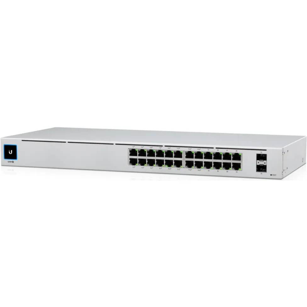 UniFi 24-Port PoE Gestito L2/L3 Gigabit Ethernet (10/100/1000) Supporto Power over Ethernet (PoE) 1U Argento, Interruttore