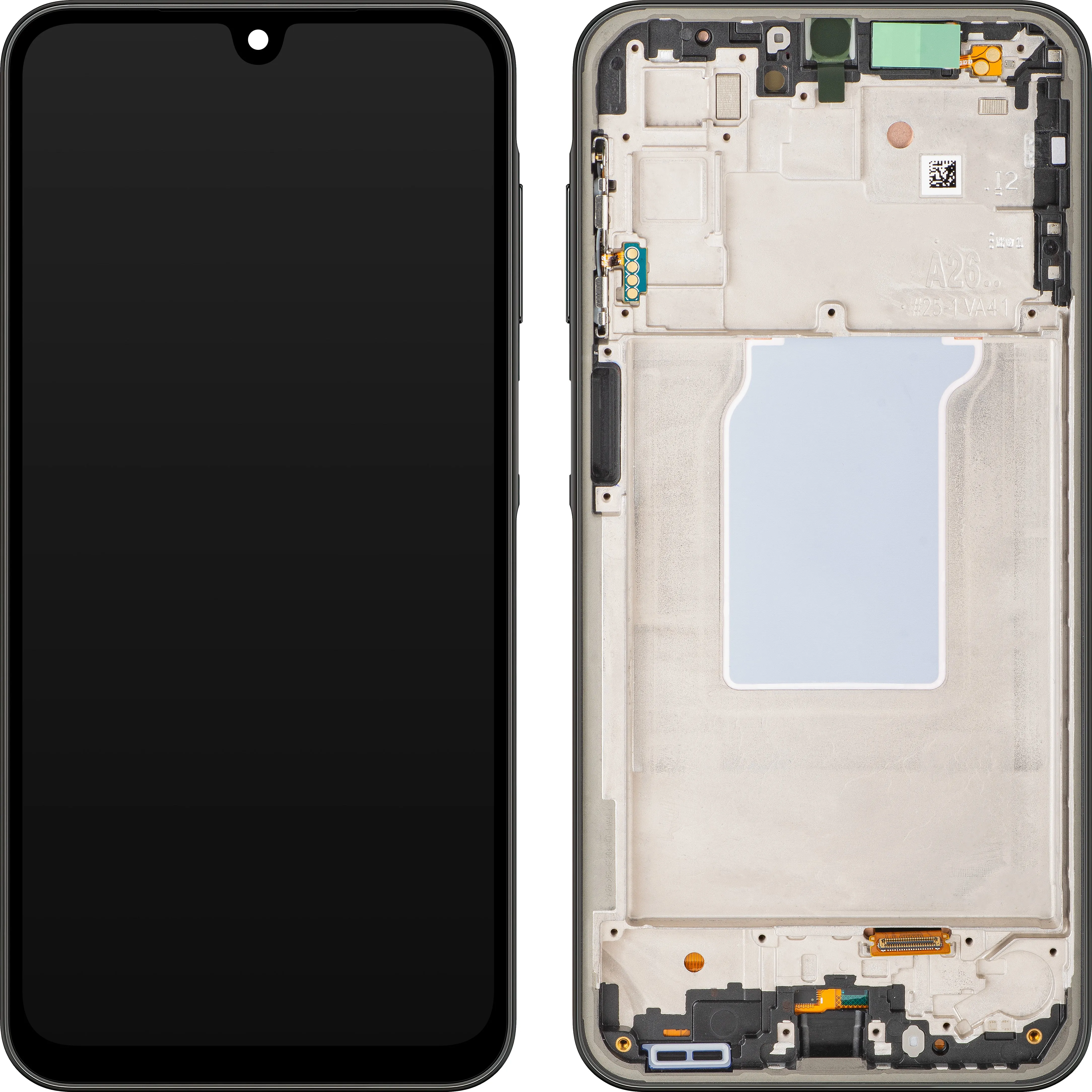 Display con Touchscreen Samsung Galaxy A26 A266, con Cornice, Nero, Service Pack GH82-37049A