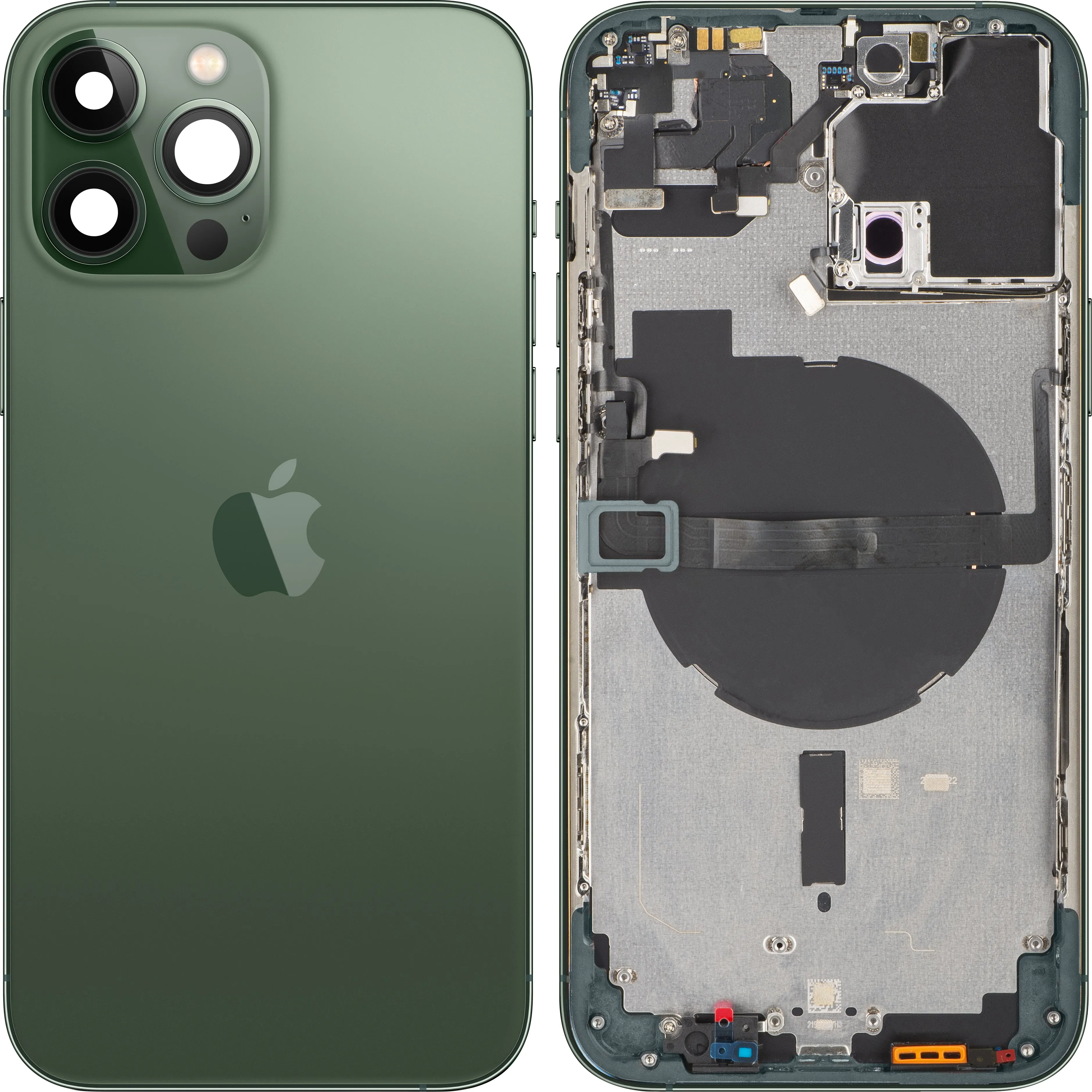 Copertura Batteria Apple iPhone 13 Pro Max, Con Scocca Centrale, Verde (Alpine Green), Swap Premium