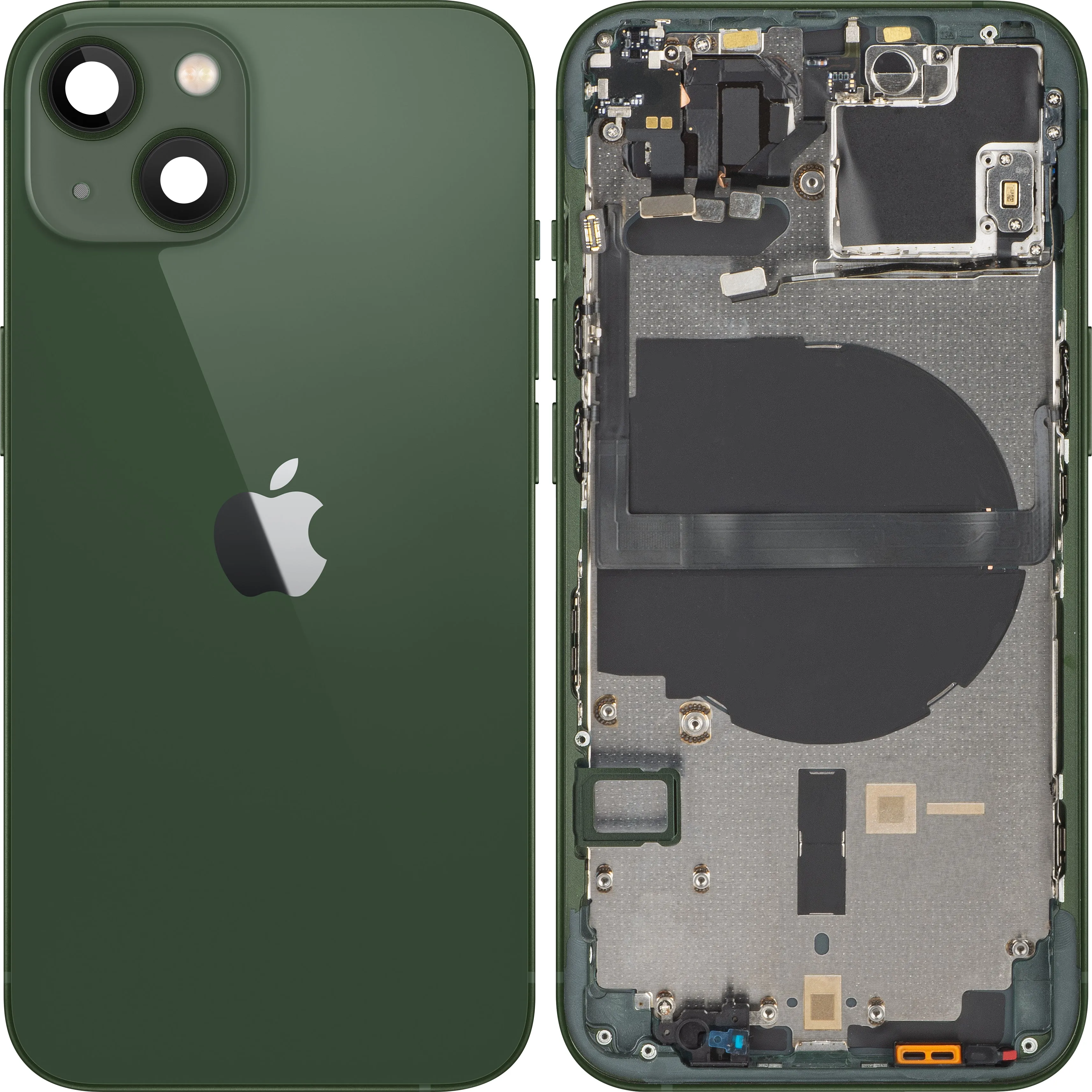 Copertura Batteria Apple iPhone 13, Con Scocca Centrale, Verde, Swap Premium