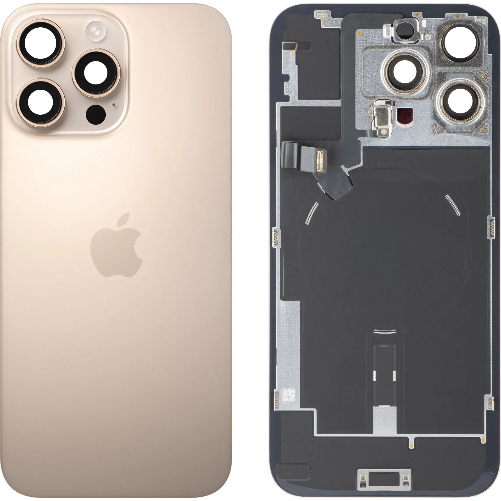 Copertura Batteria Apple iPhone 16 Pro Max, Oro (Desert Titanium), Swap Premium