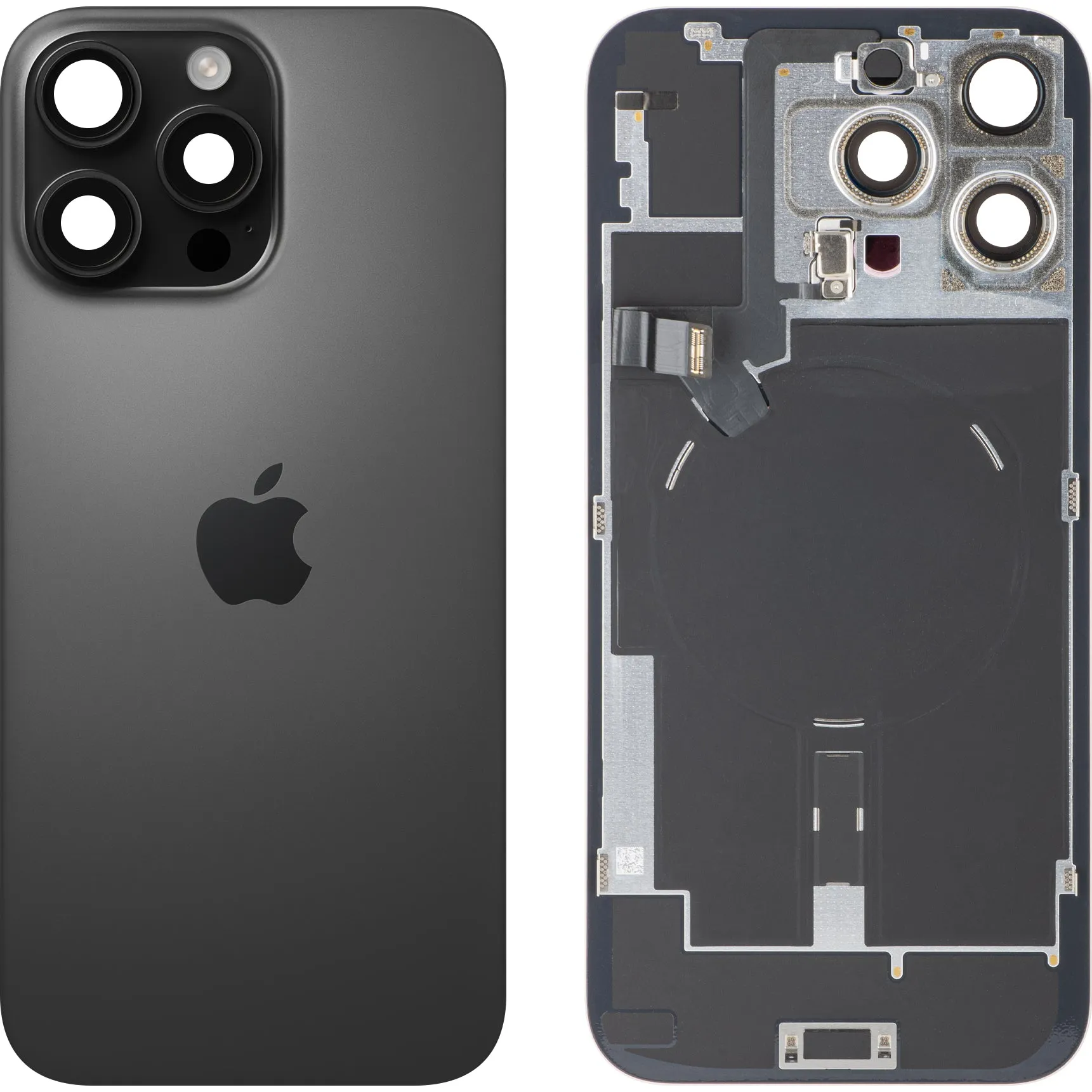 Cover Batteria Apple iPhone 16 Pro Max, Nero (Titanio Nero), Swap Premium