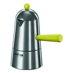 Caffettiera Alluminio 6 Tazze CARMENCITA POP INDUCTION Cromo satinato e Giallo 0099G060ACC