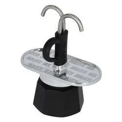 Caffettiera Alluminio 2 Tazze MINI EXPRESS Silver e Nero 0007302 MR