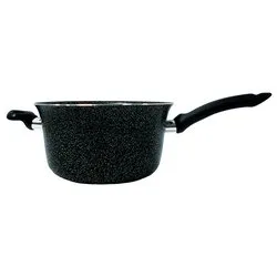 Paiolo (22cm) Alluminio antiaderente manico sintetico BIG STONE Nero 510241