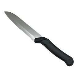 Coltello santoku lama(18cm) Inox CASA Nero e Cromo BV90042