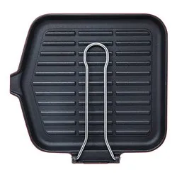 Bistecchiera Ghisa (24x24cm) DIETELLA GO Nero 0200I240GBS
