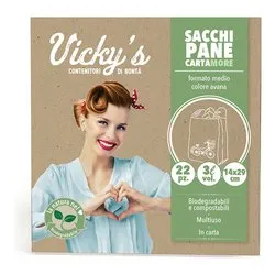 Sacchetti alimenti 22 pz ( 14 x 29 cm ) CARTAMORE Avana 3310101