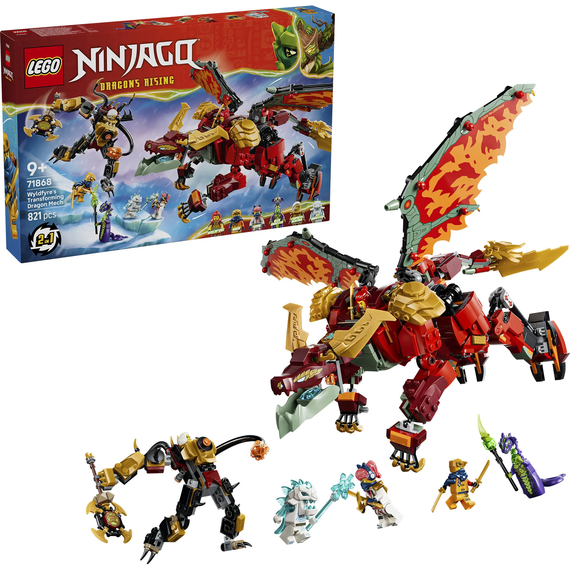 Ninjago Wyldfyre''s Mecha Drago, Giochi di costruzione