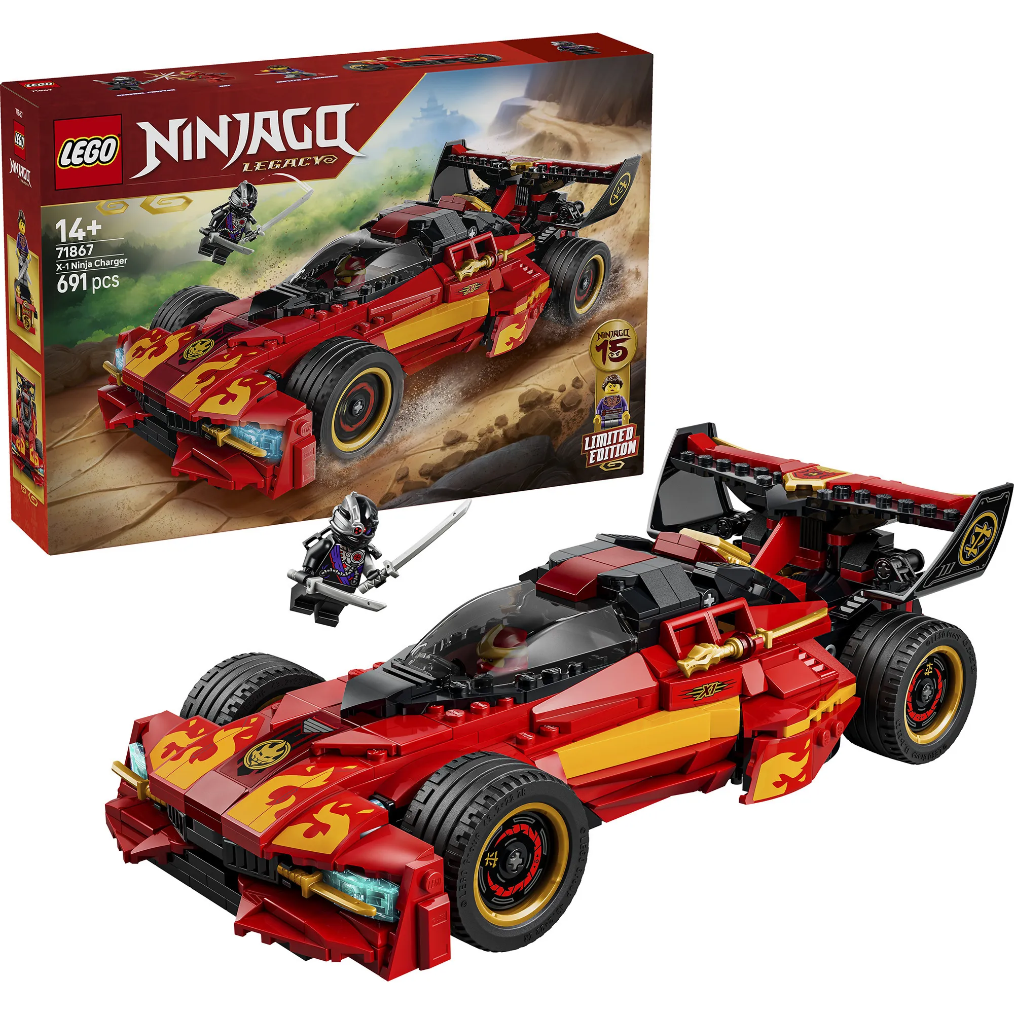 Ninjago 15° anniversario della X-1 Ninja Supercar, Giochi di costruzione