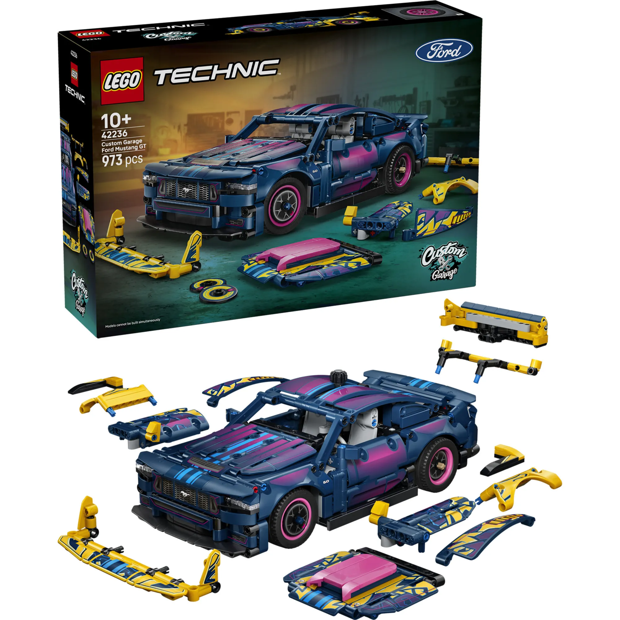 Technic Ford Mustang GT Auto dalla officina di tuning, Giochi di costruzione