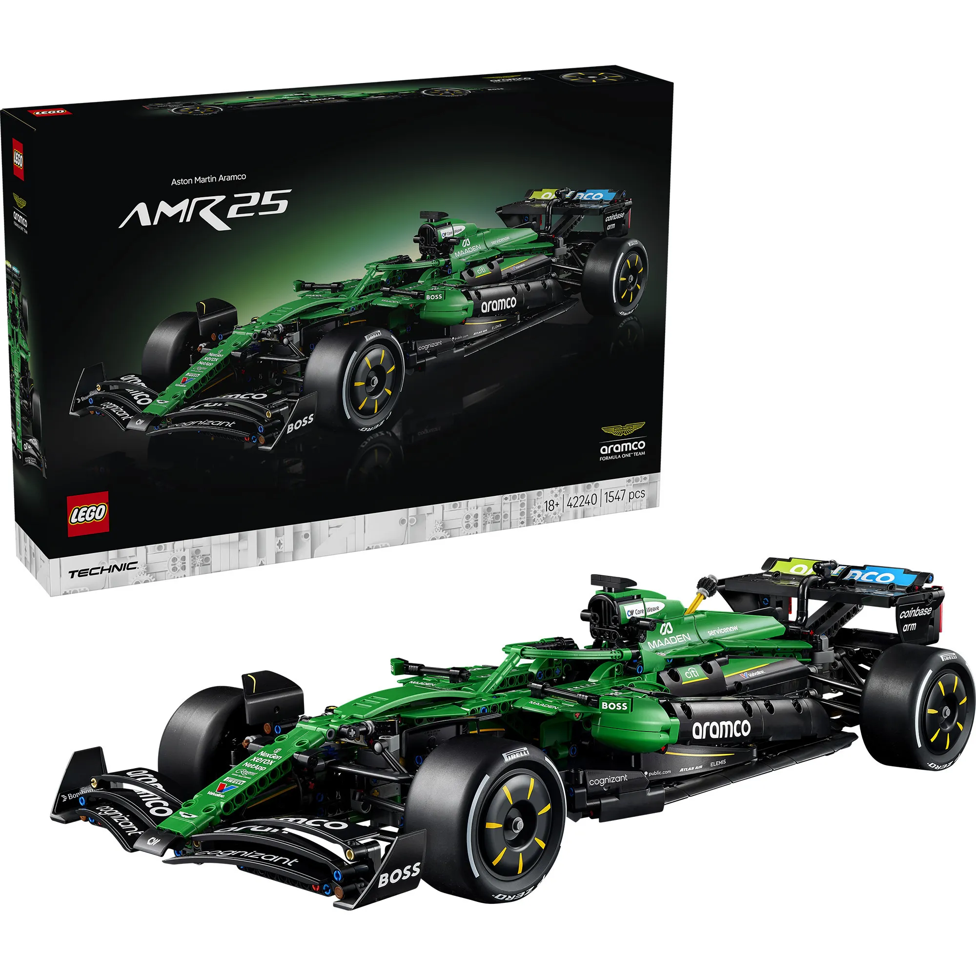 Technic Aston Martin Aramco AMR25 F1 Auto, Giochi di costruzione