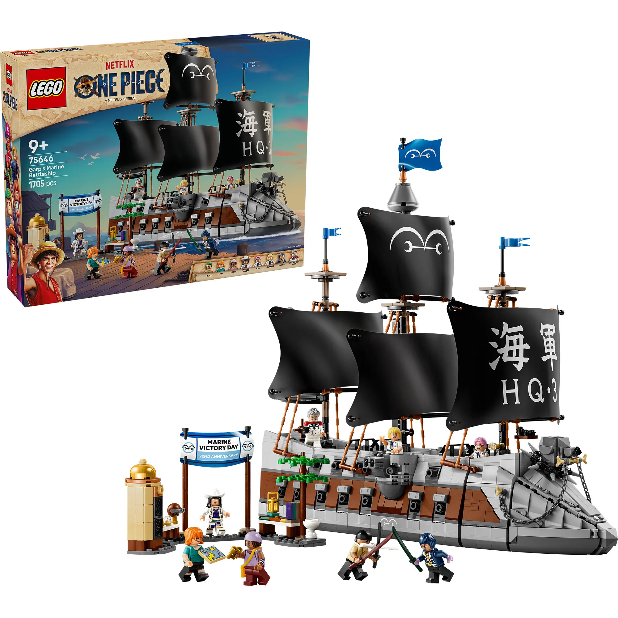 One Piece Nave da battaglia della Marina di Garp, Giochi di costruzione