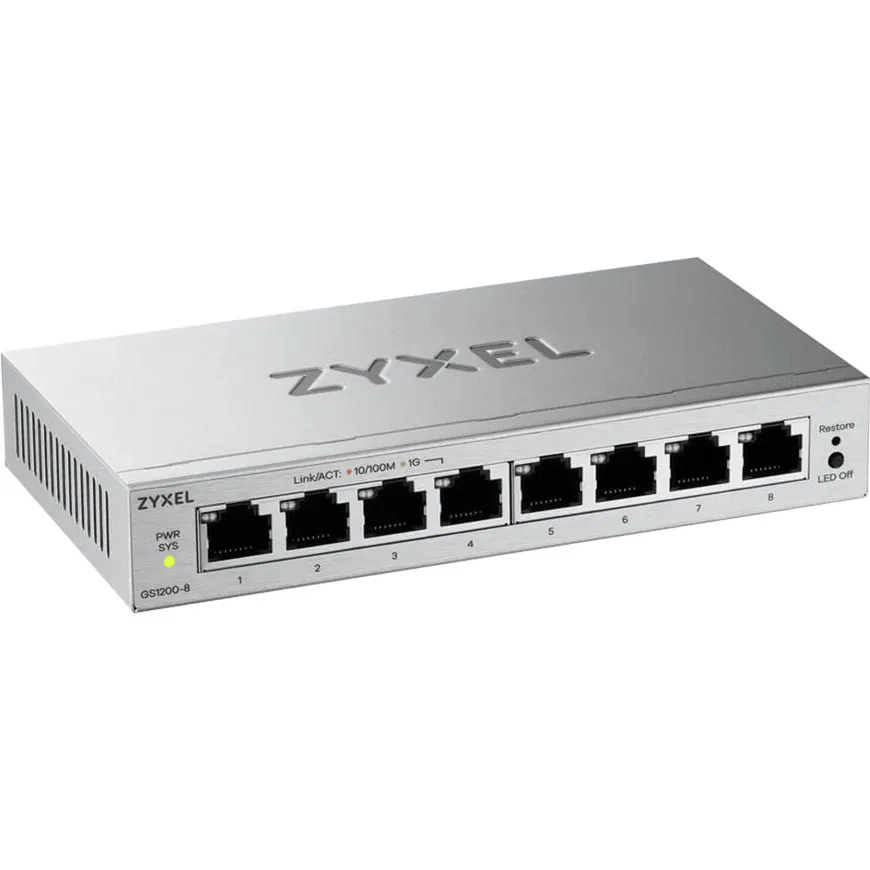 GS1200-8V3 8P Gigabit Switch, Interruttore