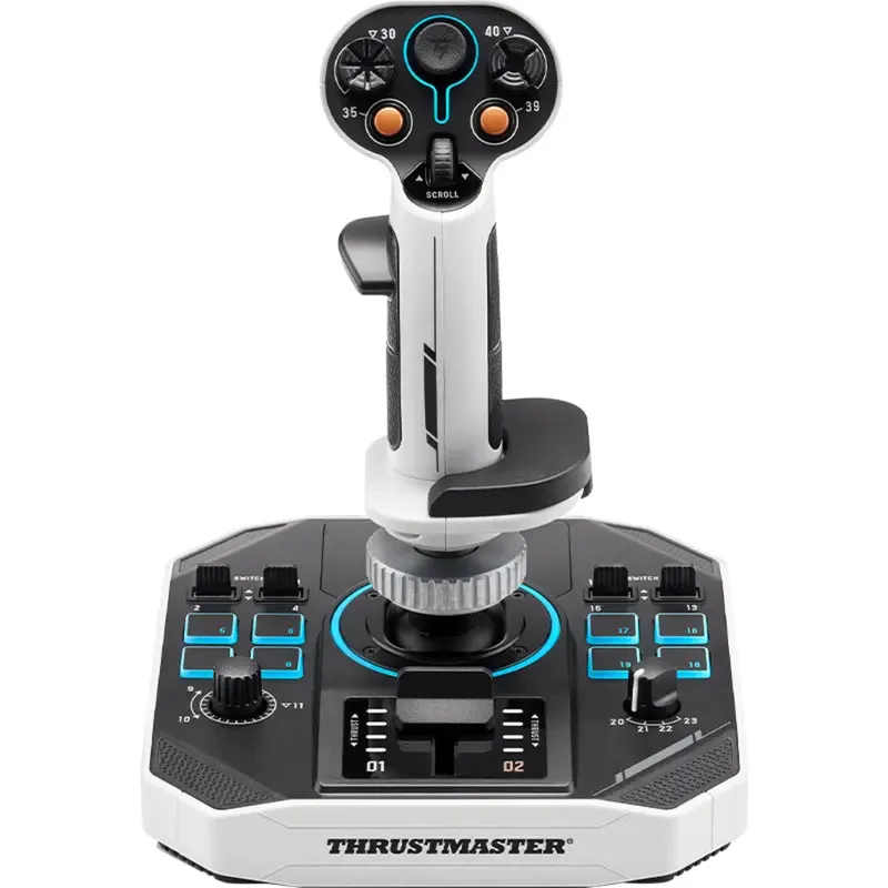 Sol-R 1 Flightstick Nero, Bianco USB Analogico/Digitale PC, Joystick