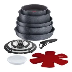 Batteria pentole Alluminio antiaderente ( 13 pz) INGENIO MINERALIS Grigio pietra 012164600013