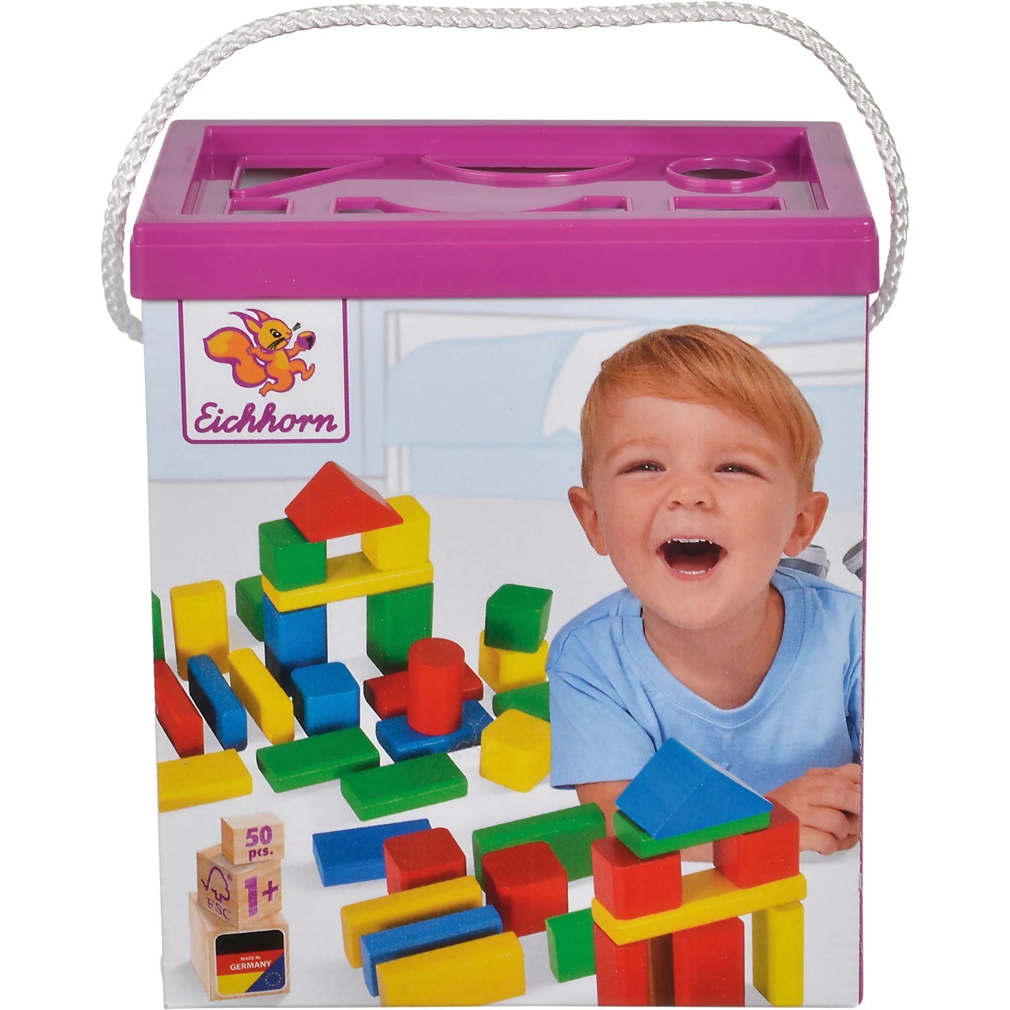Blocchi di legno colorati 50, Giochi di costruzione