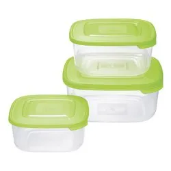Set contenitori alimenti 3 pz (950 ml, 1,5 e 2,5 lt) FAMILY FOOD Verde 904063781A