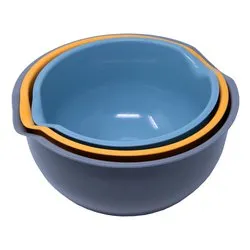 Insalatiera Plastica Set 3 pz d.19,21 e 23 cm COLOR STYLE Colori assortiti V601295021