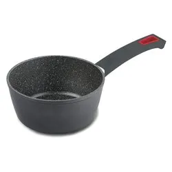 Casseruola Alluminio antiaderente (16cm) 1 manico VIVÀ Grigio e Rosso 2251