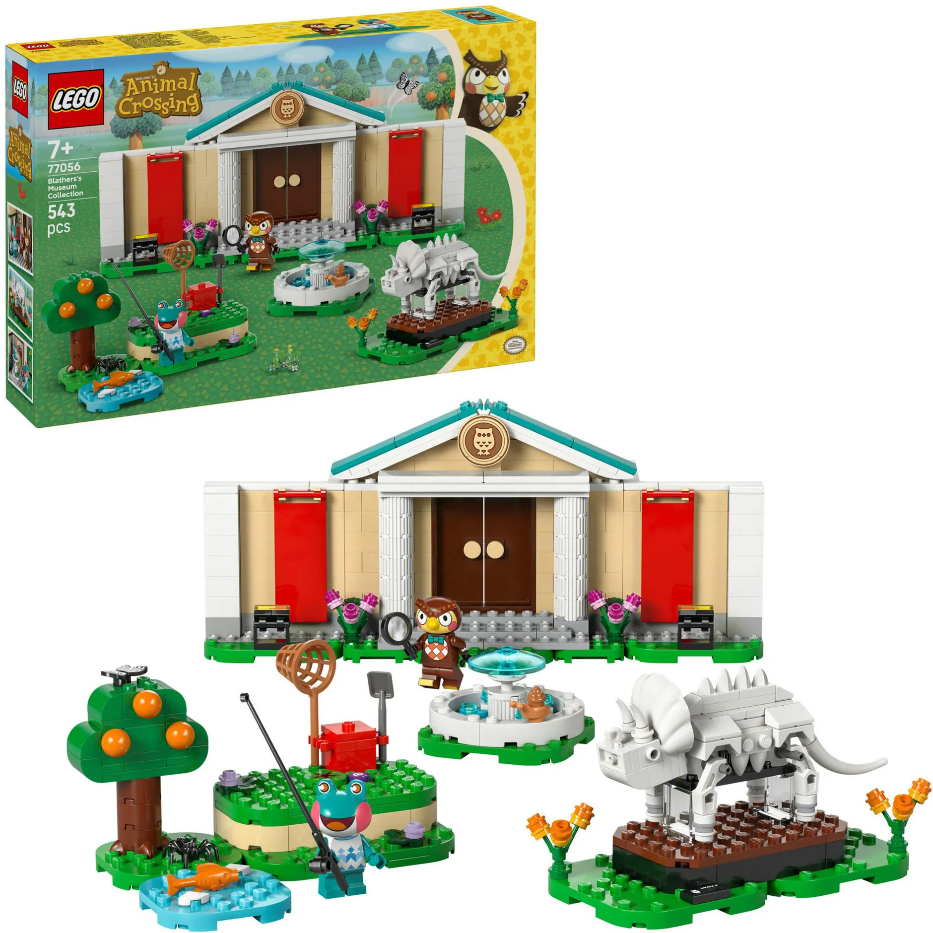 Animal Crossing 77056 La Collezione del Museo di Blatero, Giocattolo Interattivo con Minifigure, Regalo per Bambini 7+, Giochi di costruzione