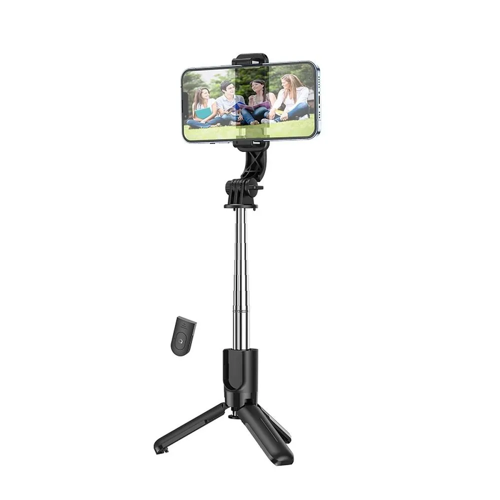 Selfie Stick Bluetooth HOCO K17, Universale, Nero