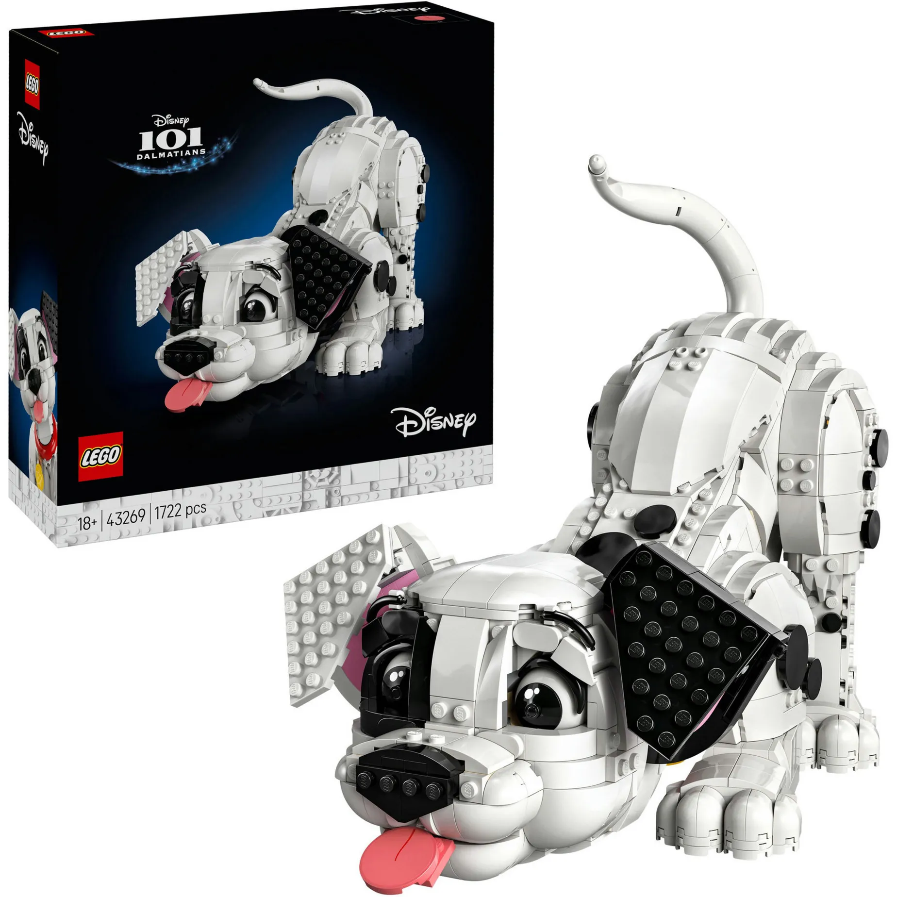 Disney | 43269 Cucciolo de La Carica dei Cento e Uno, Kit di Modellismo Personalizzabile per Adulti, Idea Regalo per Fan, Giochi di costruzione