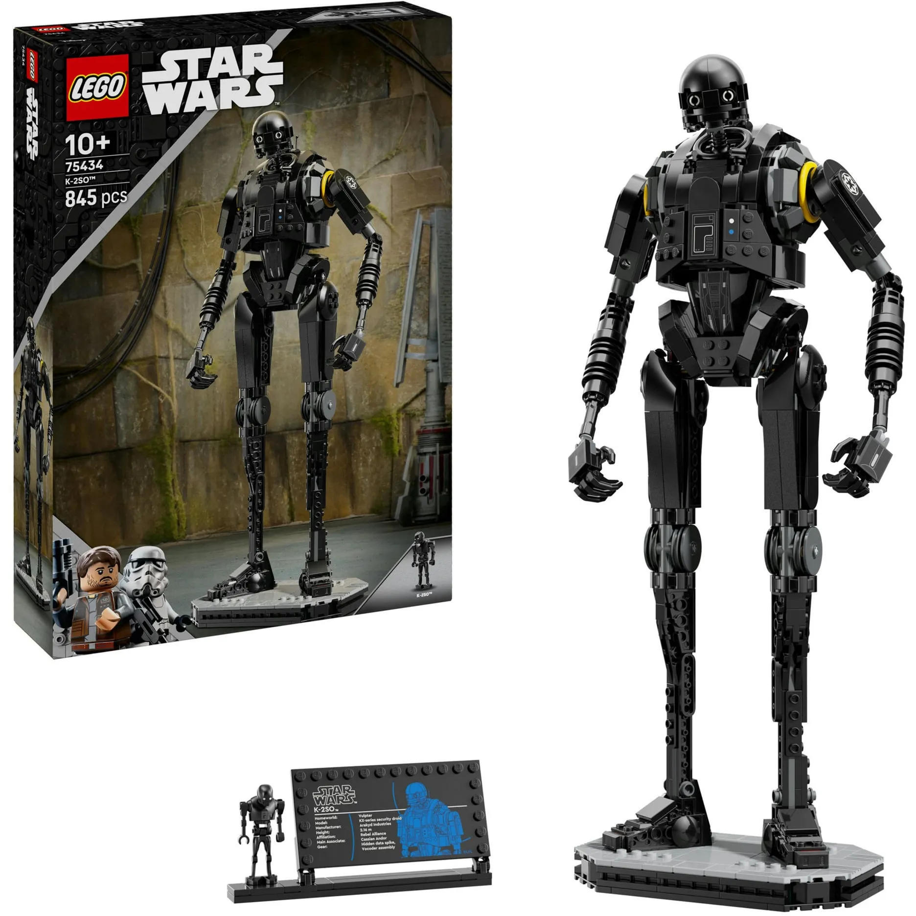 Star Wars 75434 Droide di Sicurezza K-2SO, Action Figure Giocattolo Snodabile da Collezione, Regalo per Bambini da 10+, Giochi di costruzione