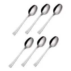 Set cucchiaini caffè 6 pz Inox 18/10 (13,1cm) ELITE Cromo lucido CVLX90C6