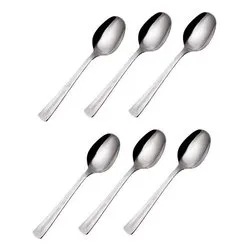 Set cucchiaini caffè 6 pz Inox 18/10 (11,6cm) ELITE Cromo lucido CVL100C6