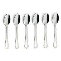 Set cucchiaini caffè 6 pz Inox 18/10 (11,3cm) IMPERO Cromo lucido CVL100C6