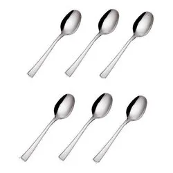 Set cucchiaini caffè 6 pz Inox 18/0 (11,5cm) AMBASSADOR Cromo lucido CVL100C6