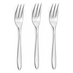 Set forchette dessert 3 pz Inox 18/10 (15,2cm) KAPPA Cromo lucido CVL180C3