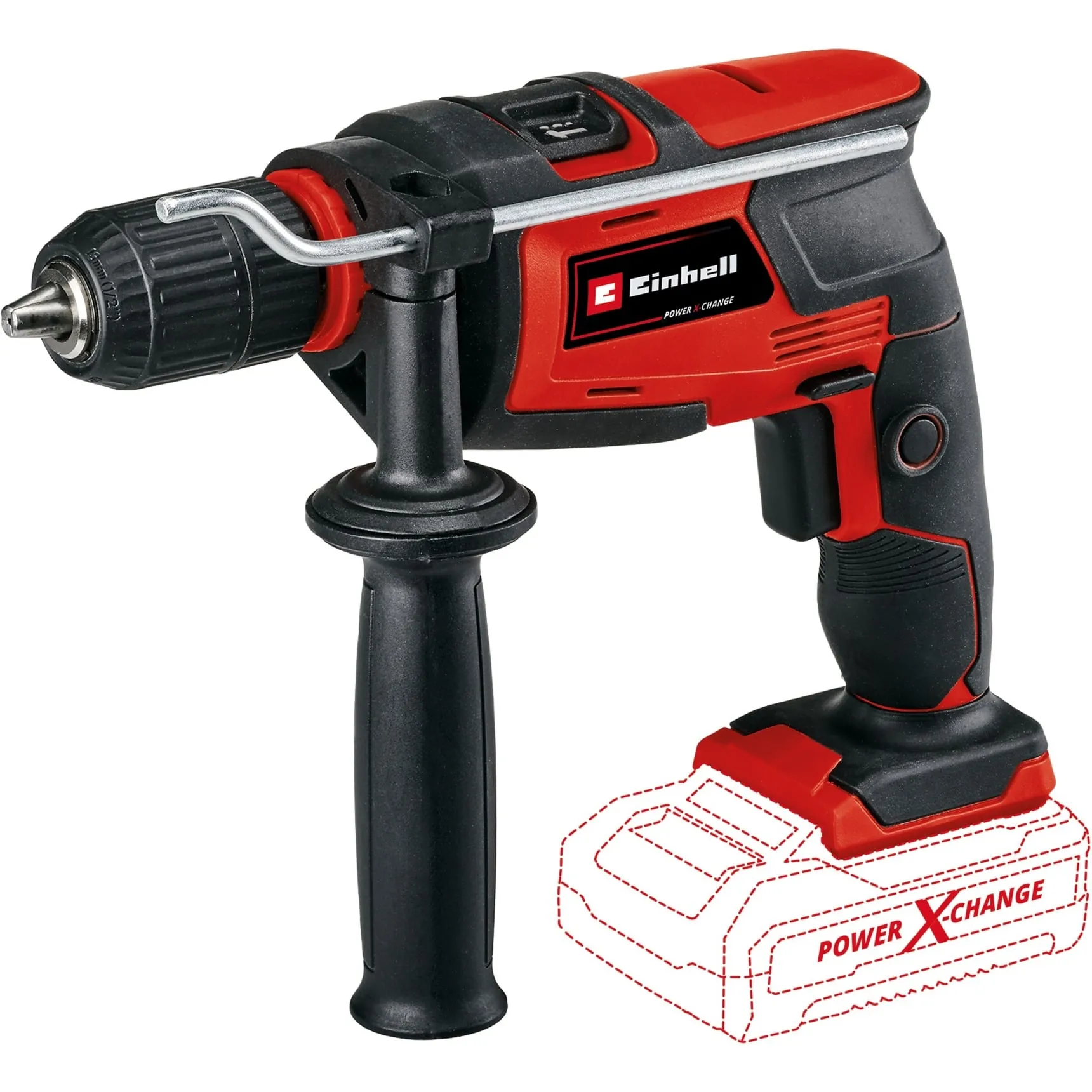 Trapano a percussione a batteria Power X-Change TE-ID 18 Li - Solo, 18Volt