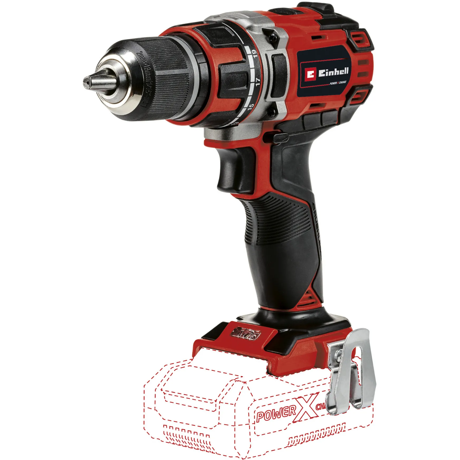 Avvitatore a batteria professionale TP-CD 18/50 Li BL Solo, 18Volt, Trapano avvitatore