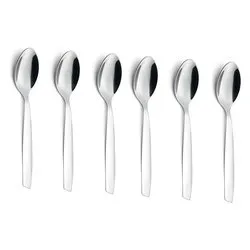 Set cucchiaini caffè 6 pz Inox 18/0 (14,2cm) SHARK Cromo lucido CVLX90C6