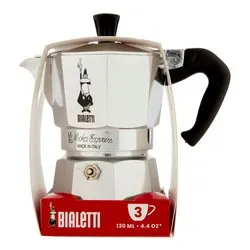 Caffettiera Alluminio 3 Tazze MOKA EXPRESS Restyling Cromo satinato 0001172