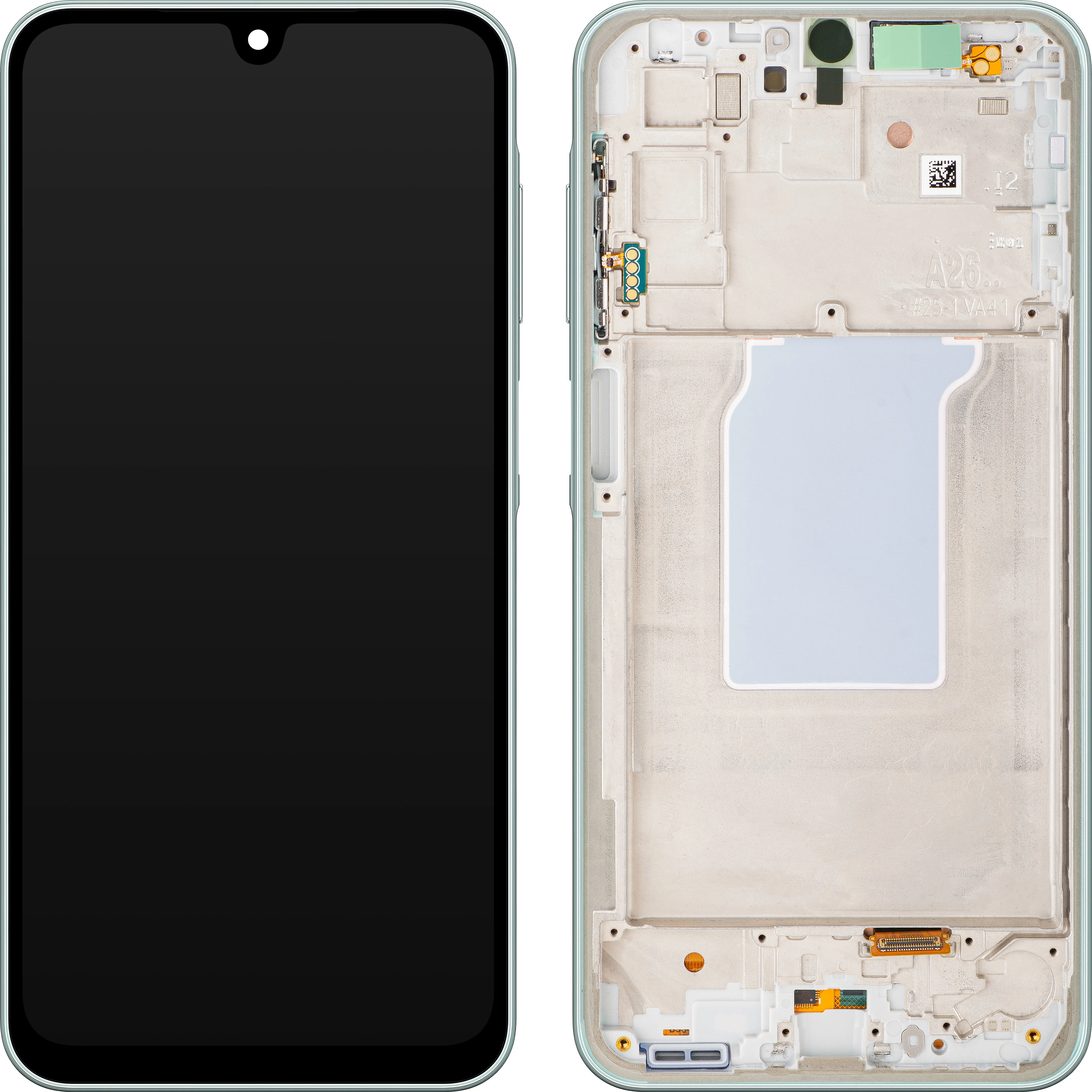 Display con Touchscreen Samsung Galaxy A26 A266, con Cornice, Verde, Service Pack GH82-37049C