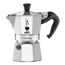 Caffettiera Alluminio 1/2 Tazza MOKINA Cromo satinato 0002380 NP