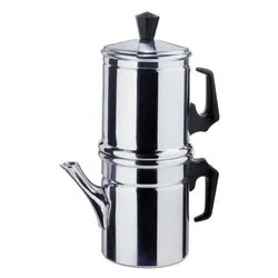 Caffettiera Alluminio 9 Tazze NAPOLETANA Eterna Cromo lucido 00040090AN