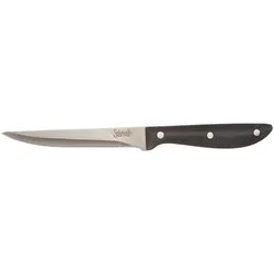 Coltello bistecca Inox lama 11,5 cm BISTROT Cromo e Nero CBLBI