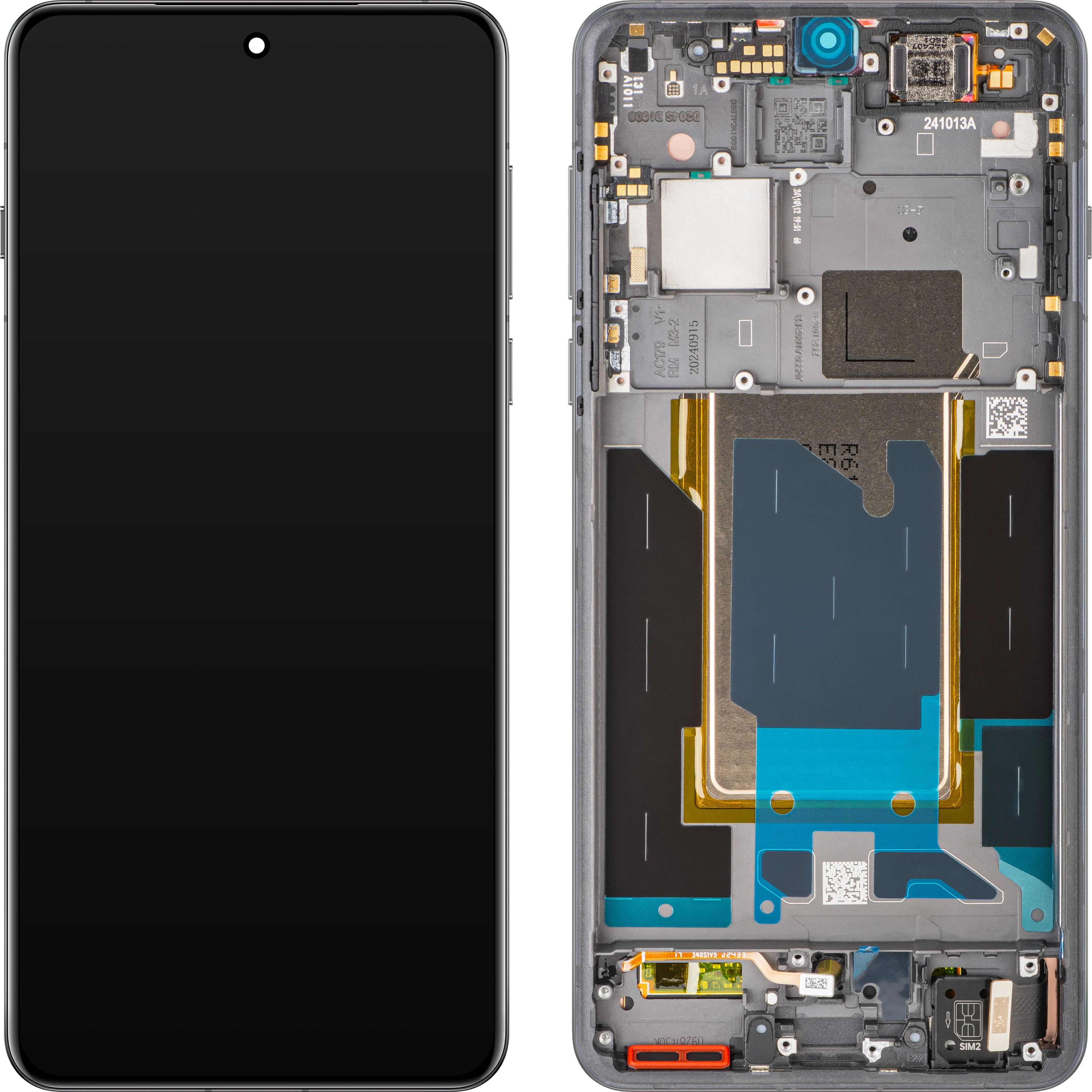 Display con Touchscreen Oppo Find X8 Pro, con Cornice, Nero (Space Black), Service Pack 621029000356