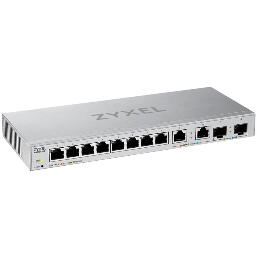 XGS1210-12-ZZ0102F switch di rete Gestito Gigabit Ethernet (10/100/1000) Grigio, Interruttore